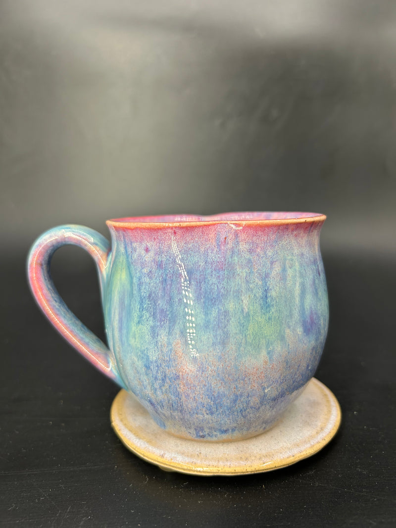 MEDIUM heart shape mug