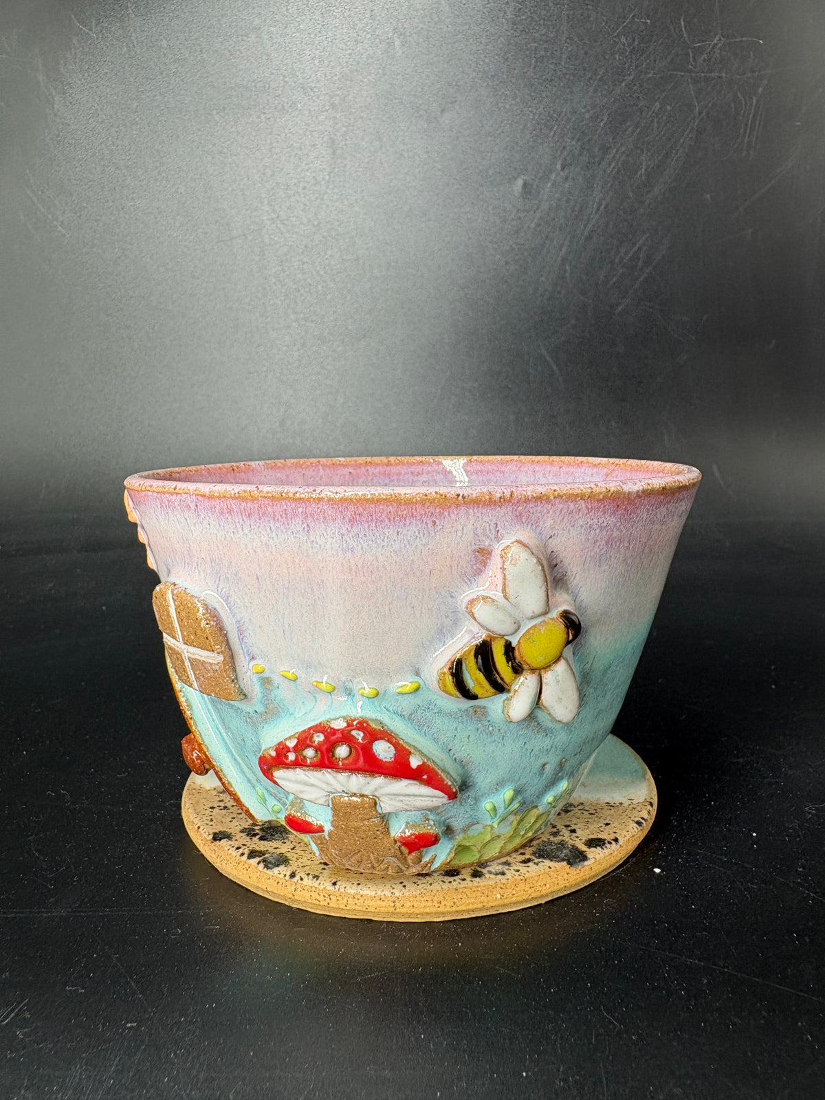 SMALL - Mushroom / Bee Coffee Cup