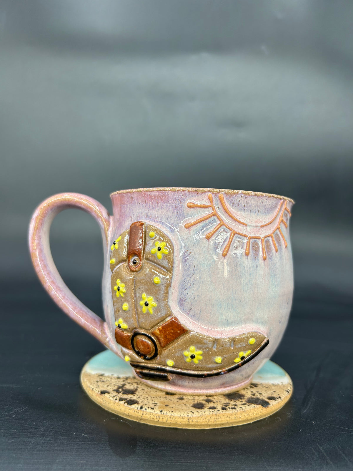 PRE ORDER - cowgirl boot mug MADE TO ORDER