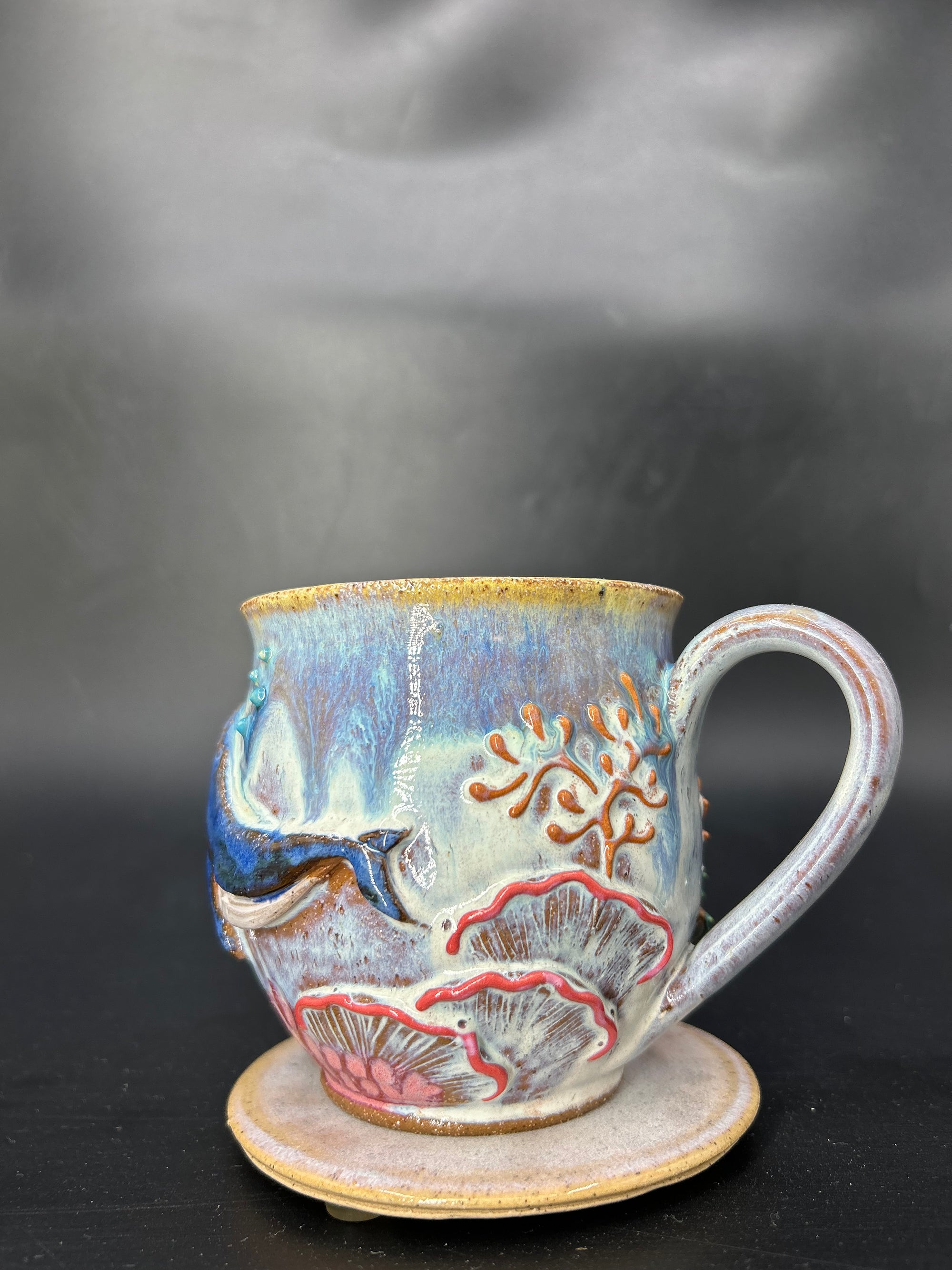 MEDIUM WRAP AROUND whale mug 16