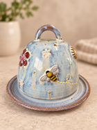 Bee / Floral Butter Dish