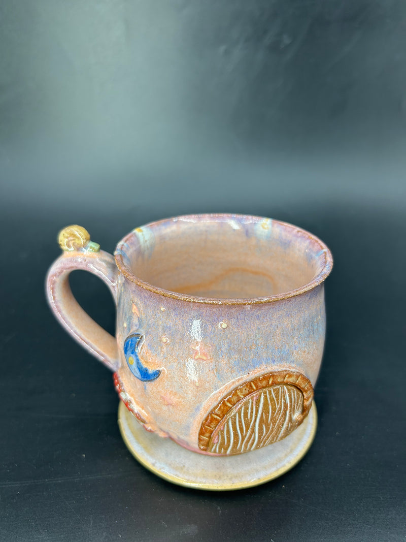 MEDIUM fairy door / mushroom mug 6