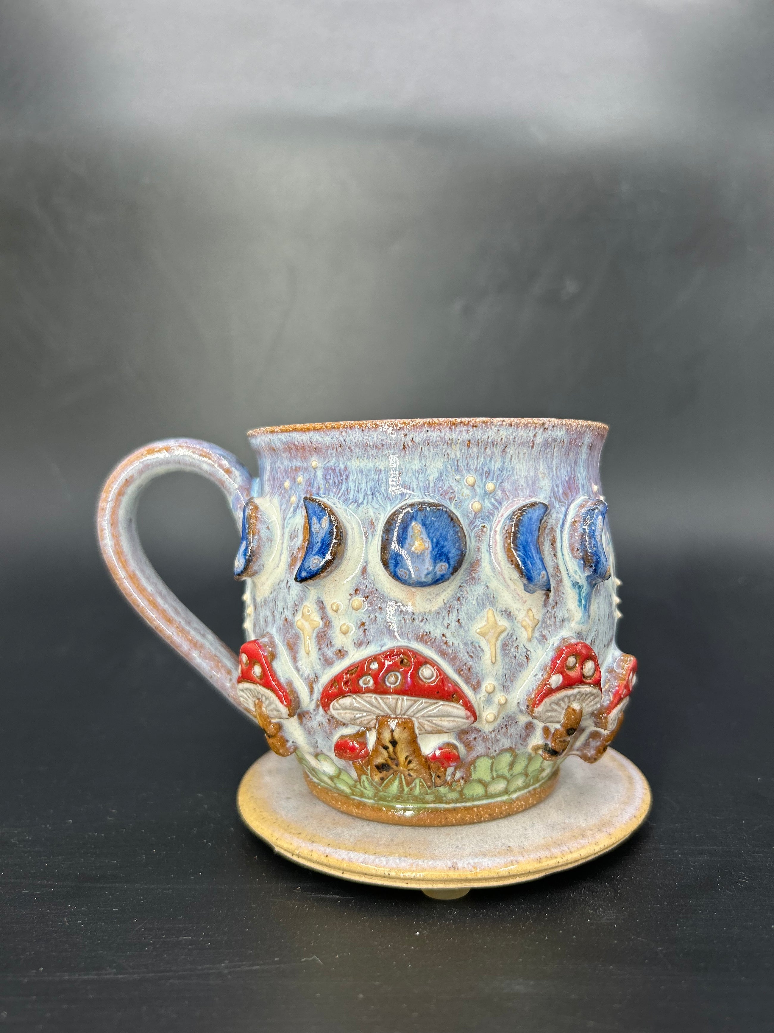 MEDIUM mushroom moon phase mug 3