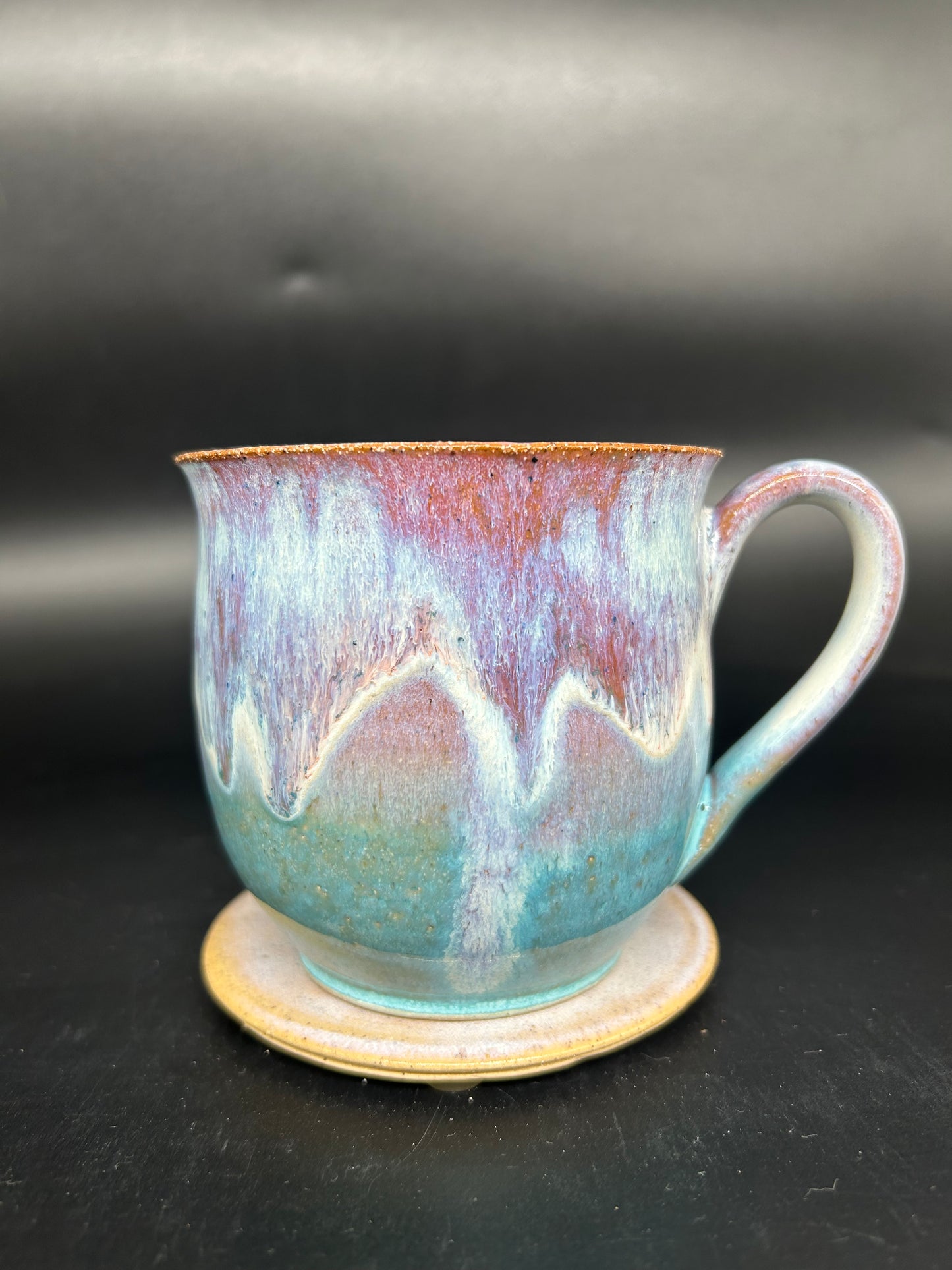 MEDIUM Mermaid tail / palmtree mug 4