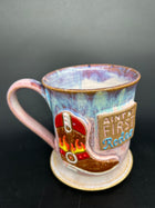 MEDIUM Country Cowgirl boot mug 6