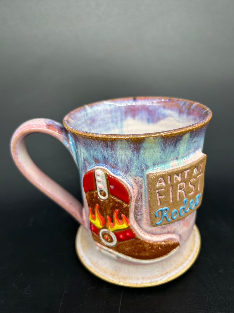 MEDIUM Country Cowgirl boot mug 6