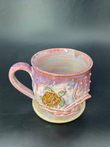 MEDIUM turtle coral mug