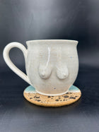 MEDIUM speckle boobie mug