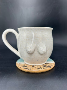 MEDIUM speckle boobie mug