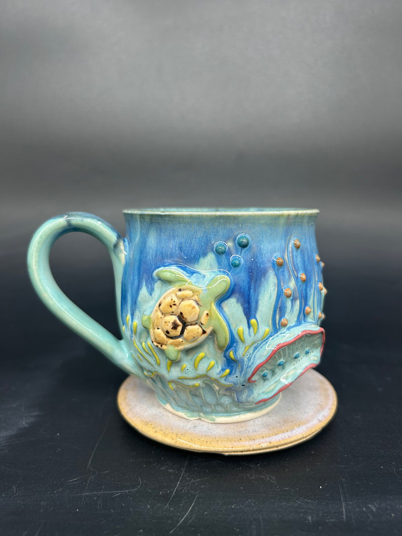 IMPERFECT - MEDIUM turtle mug 7