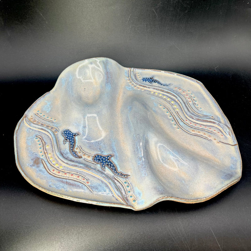 NEW - IMPERFECT MEDIUM CHARCUTERIE BOARD - whale sharks