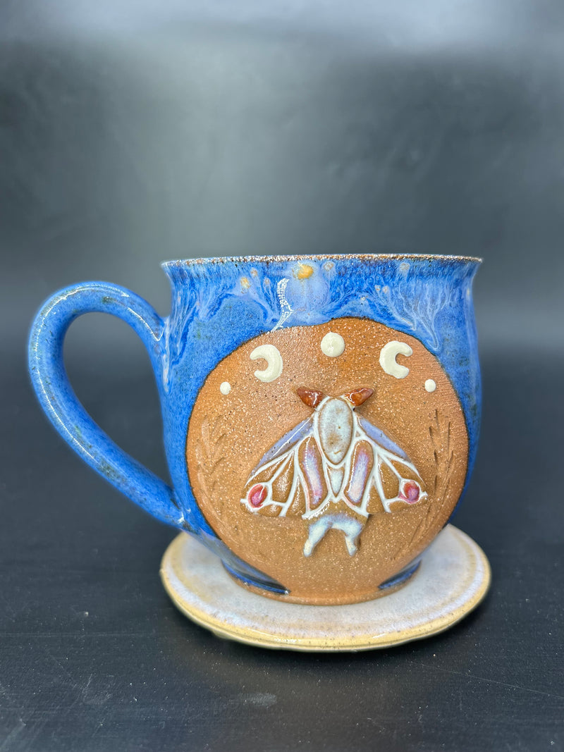 MEDIUM galaxy moth mug 17