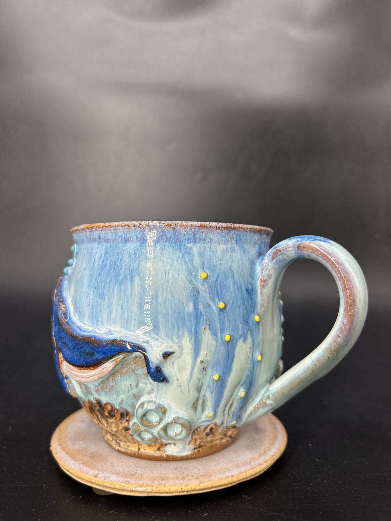 MEDIUM WRAP AROUND whale mug 13
