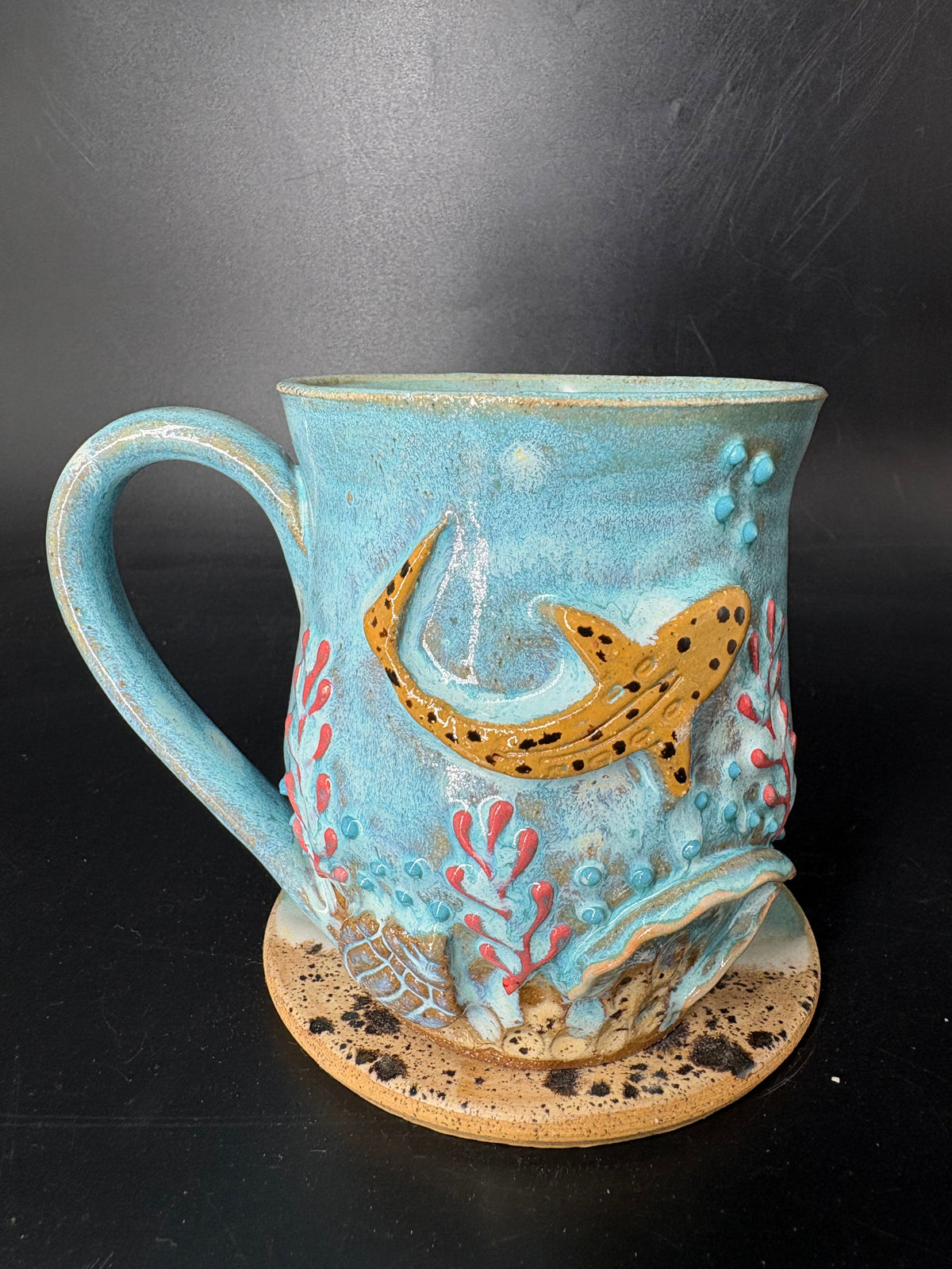 MEDIUM - Leopard Shark Mug 001