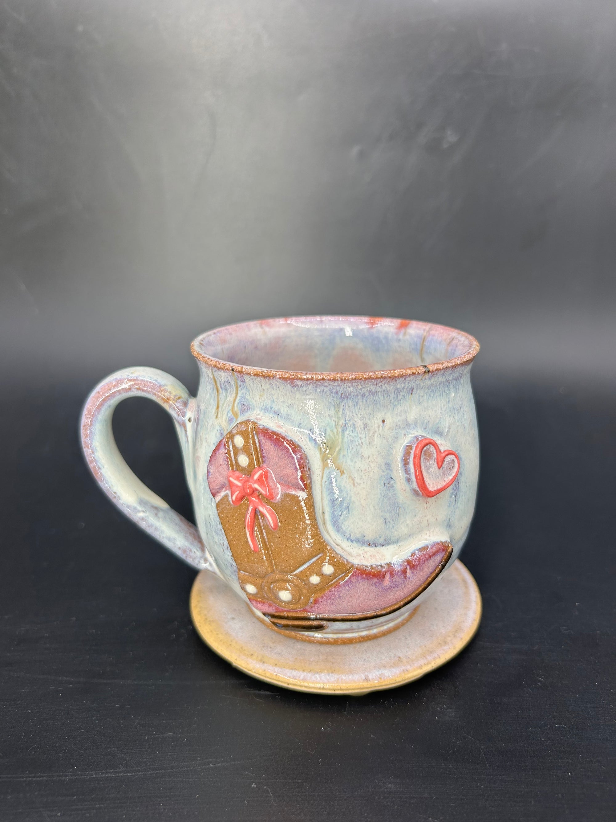 MEDIUM country cowgirl boot mug 3