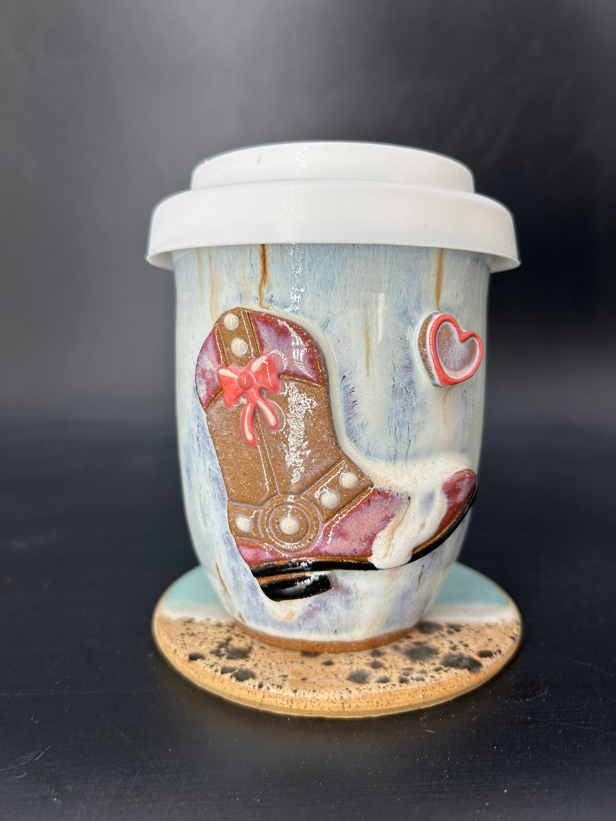 DISCOUNTED - country cowgirl boot keep cup 2