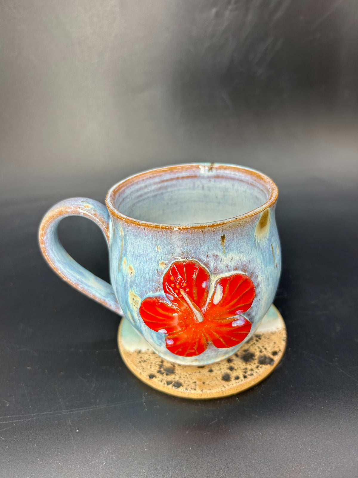 MEDIUM hibiscus flower mug 8