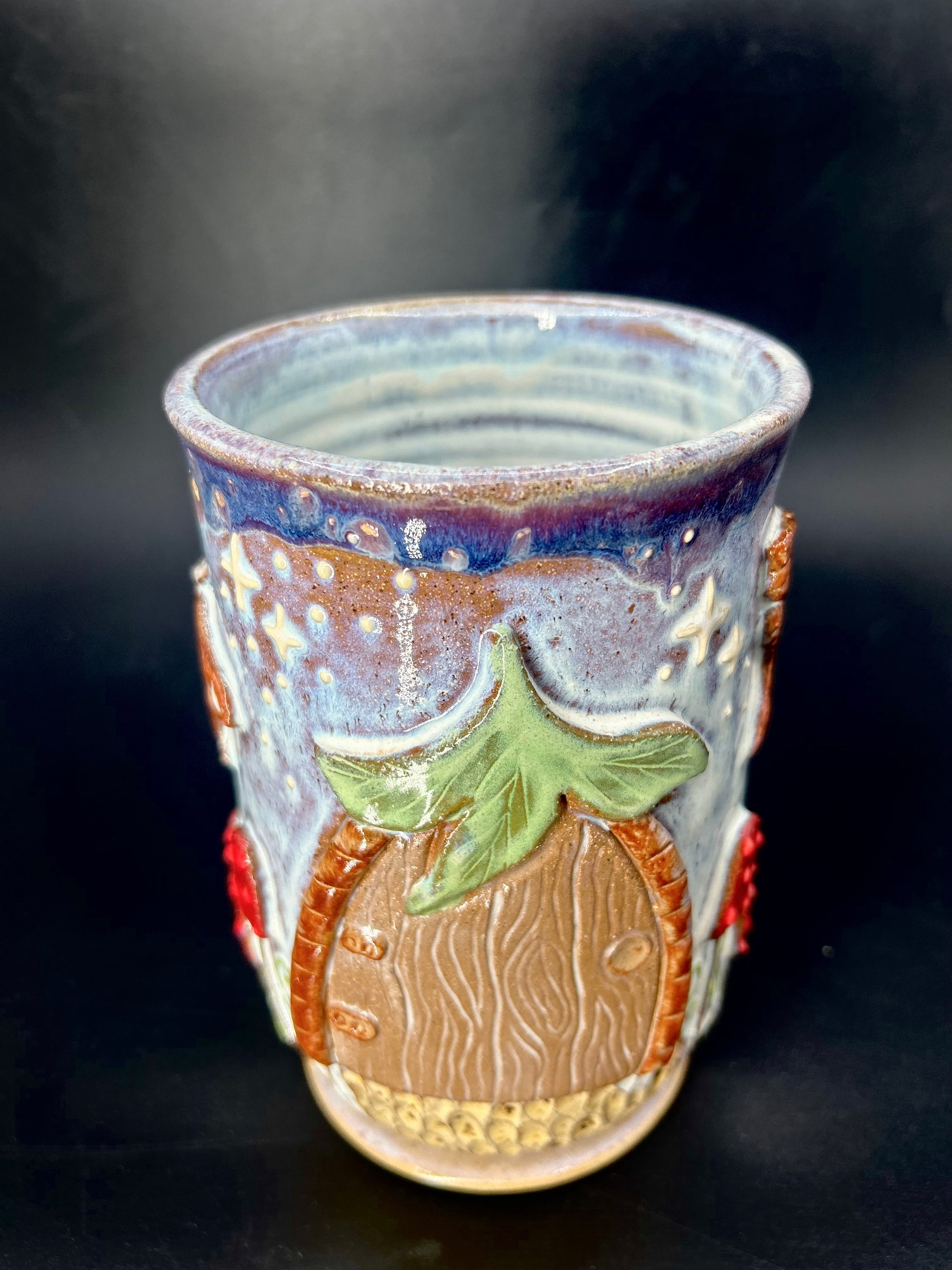 NEW - fairy door / Moth - mushroom VASE