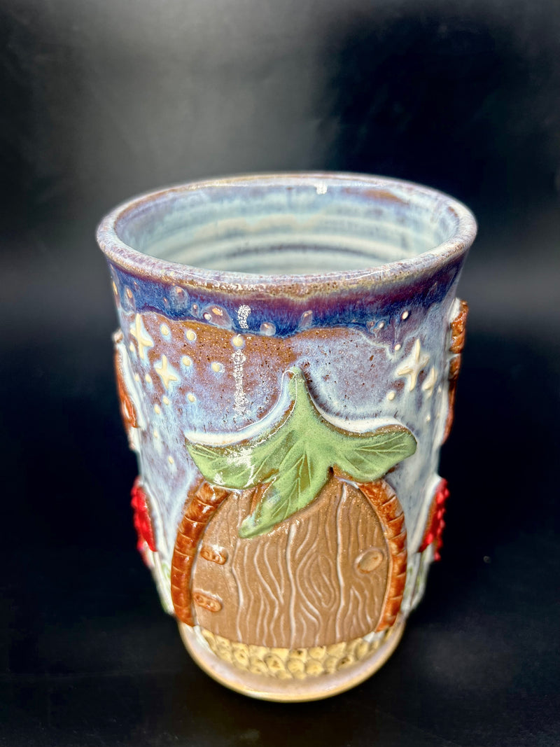 NEW - fairy door / Moth - mushroom VASE