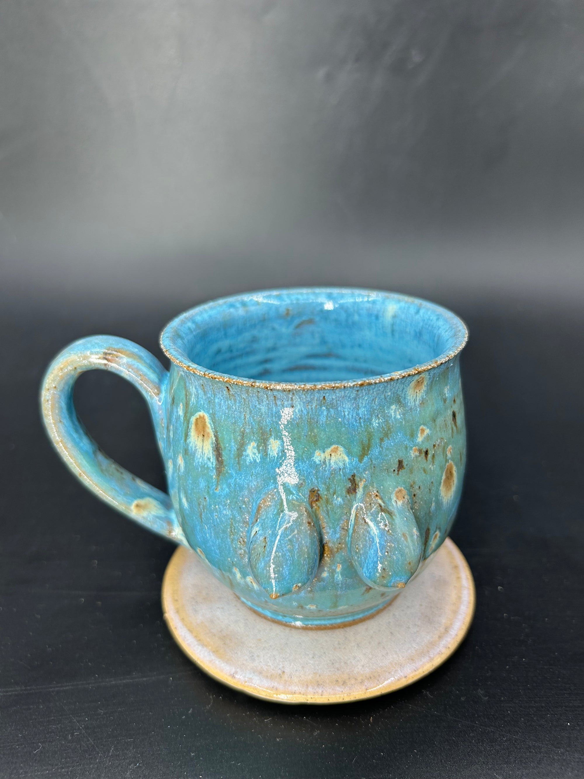 MEDIUM speckle boobie mug