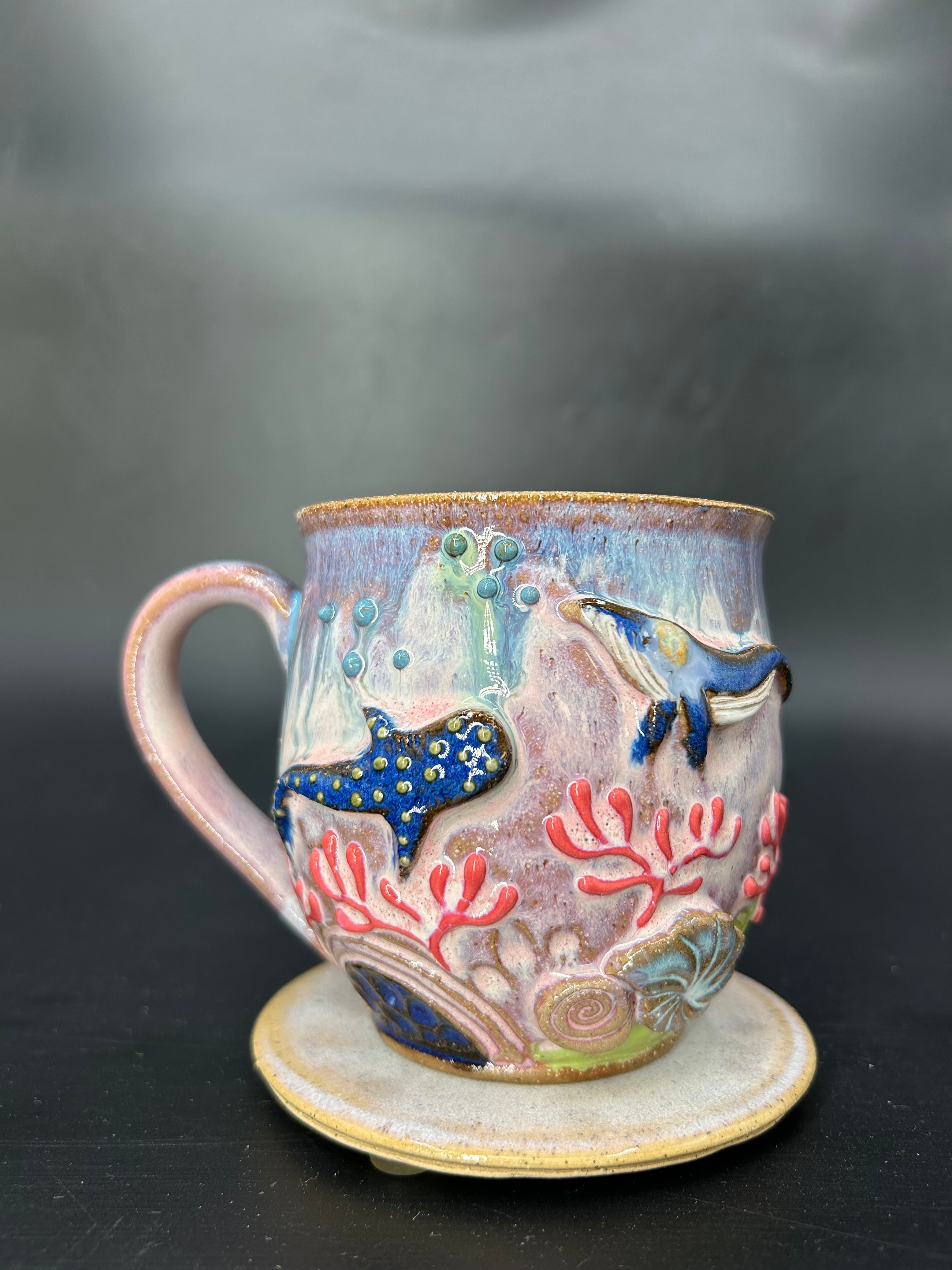 MEDIUM whale / whale shark mug 8