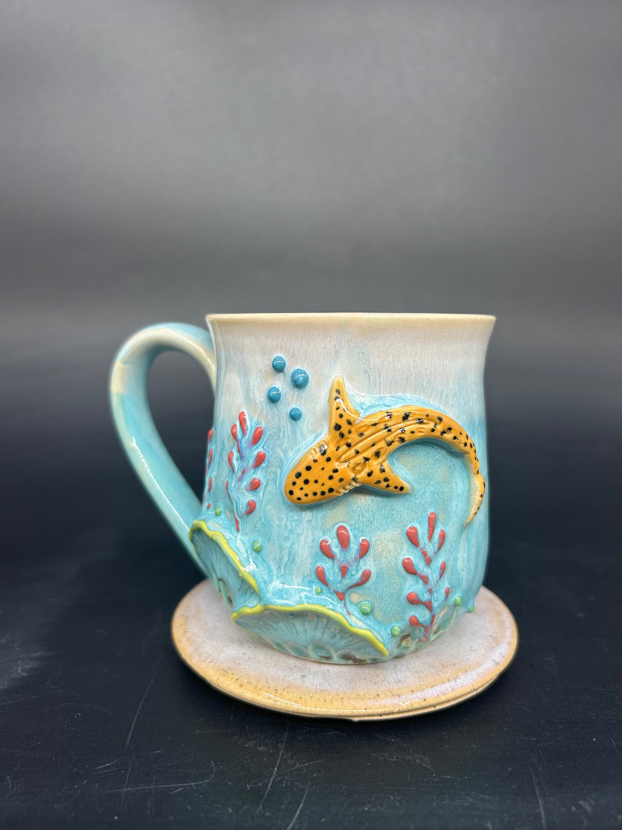 MEDIUM leopard shark mug 1