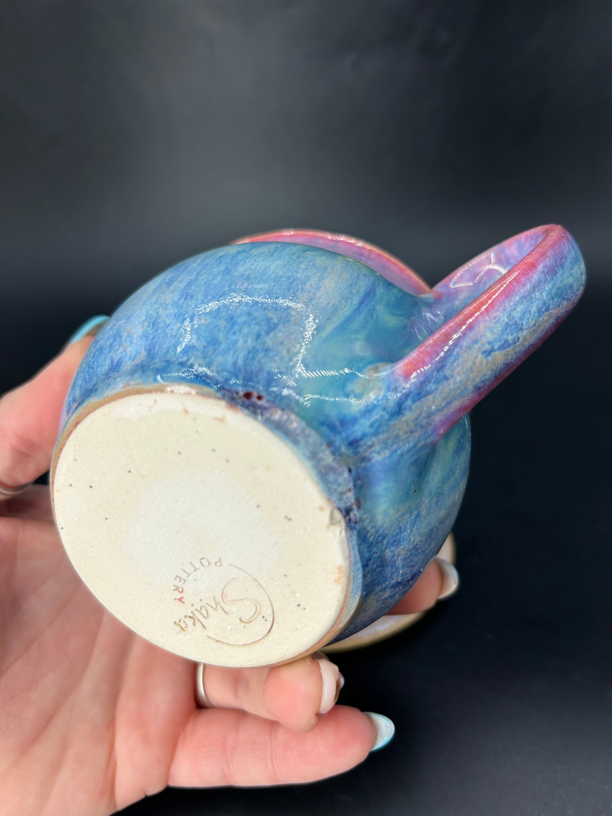 MEDIUM heart shape mug
