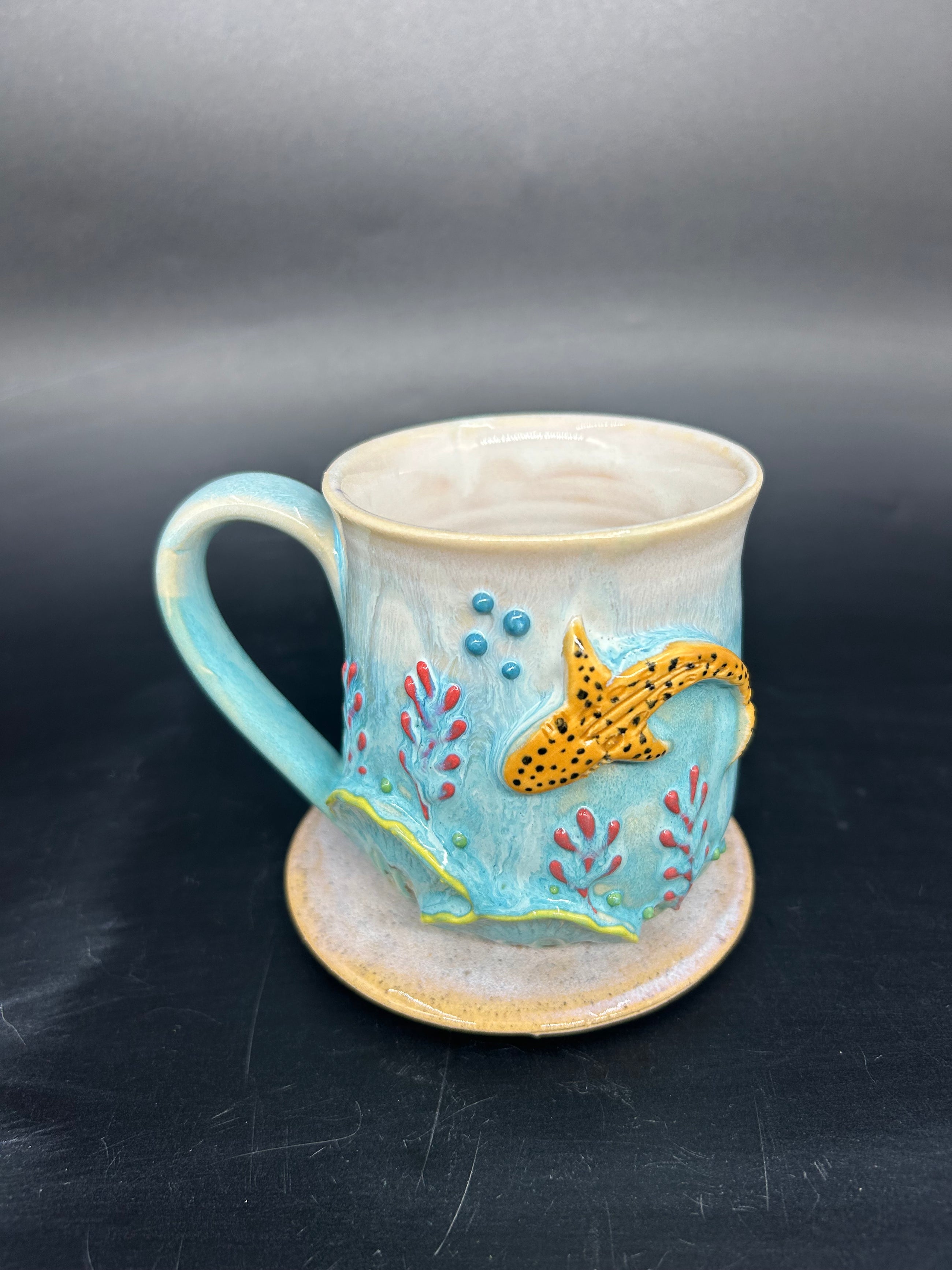 MEDIUM leopard shark mug 1
