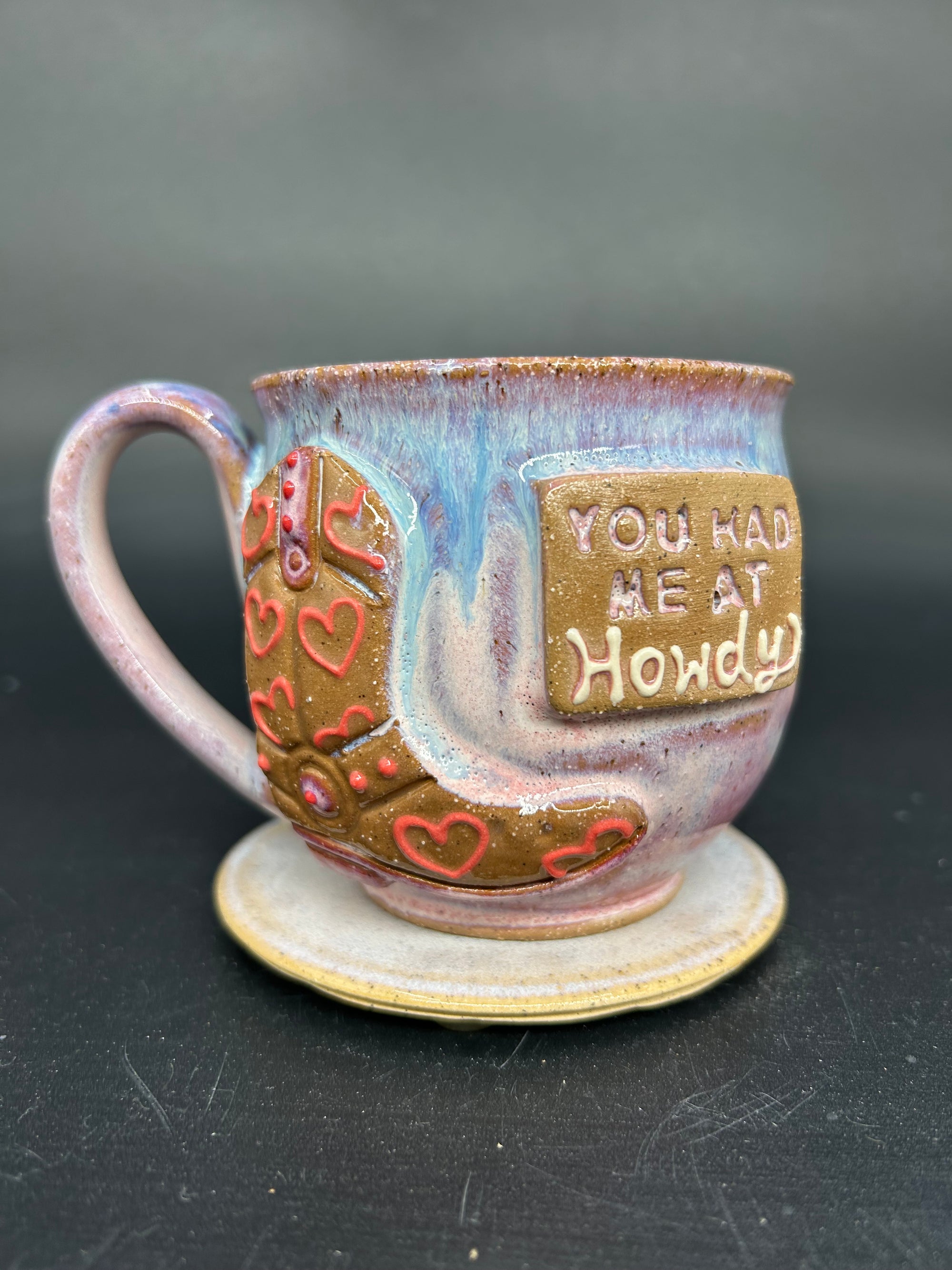 MEDIUM country cowgirl boot mug 1