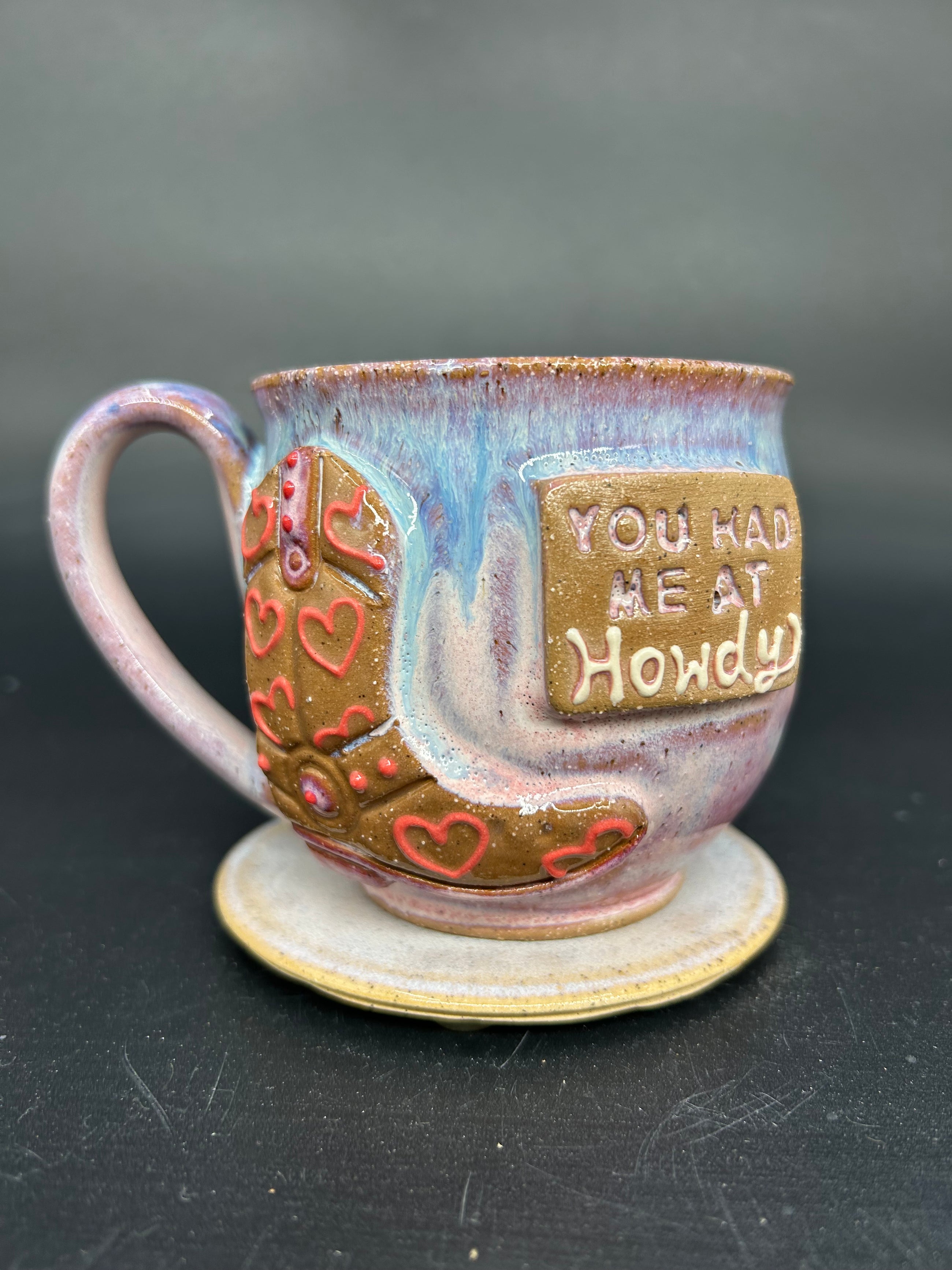 MEDIUM country cowgirl boot mug 1