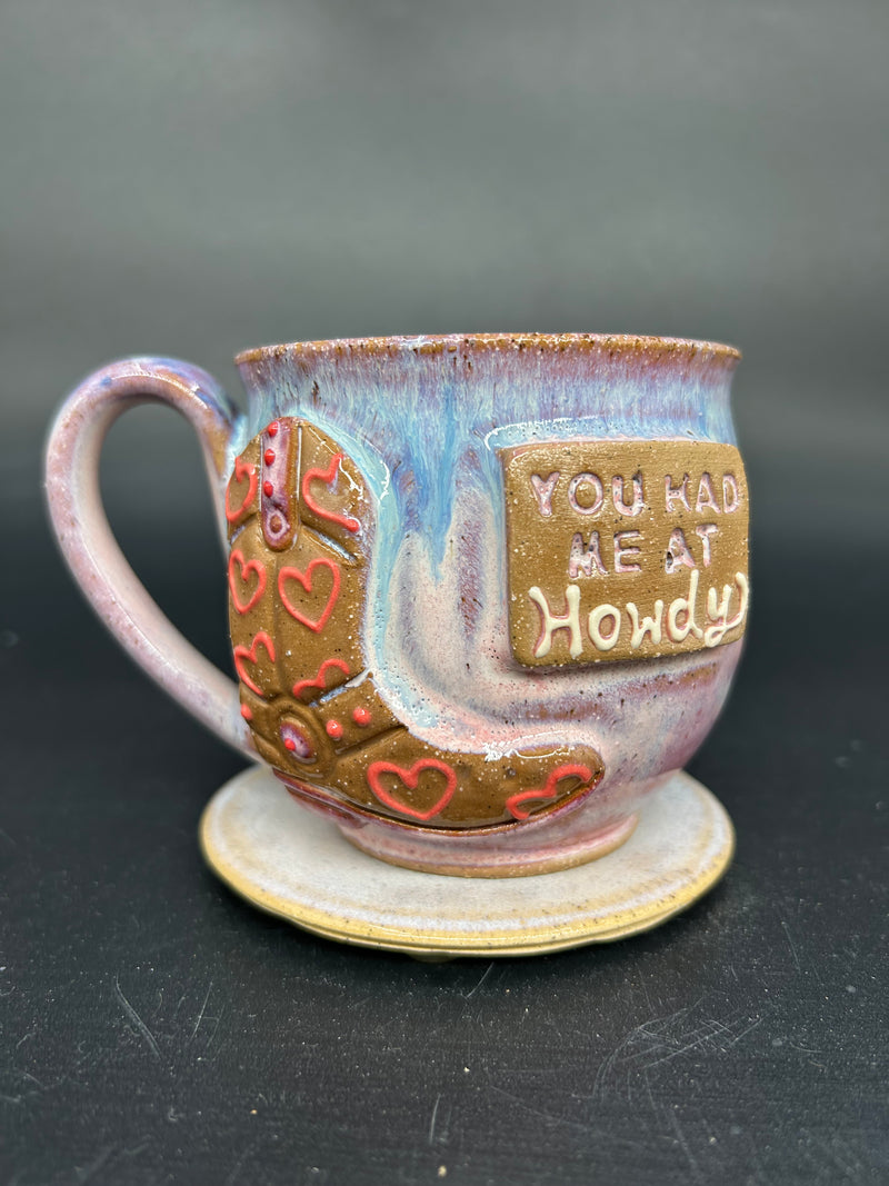 MEDIUM country cowgirl boot mug 1