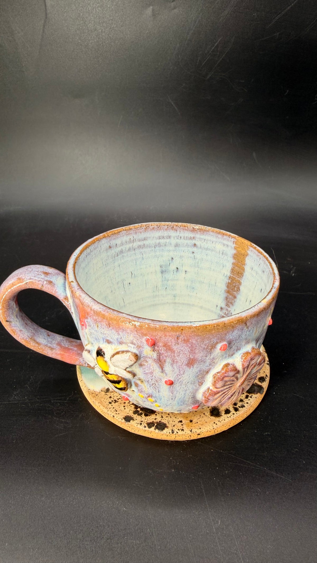 Small - Bee / Hibiscus Coffee Cup