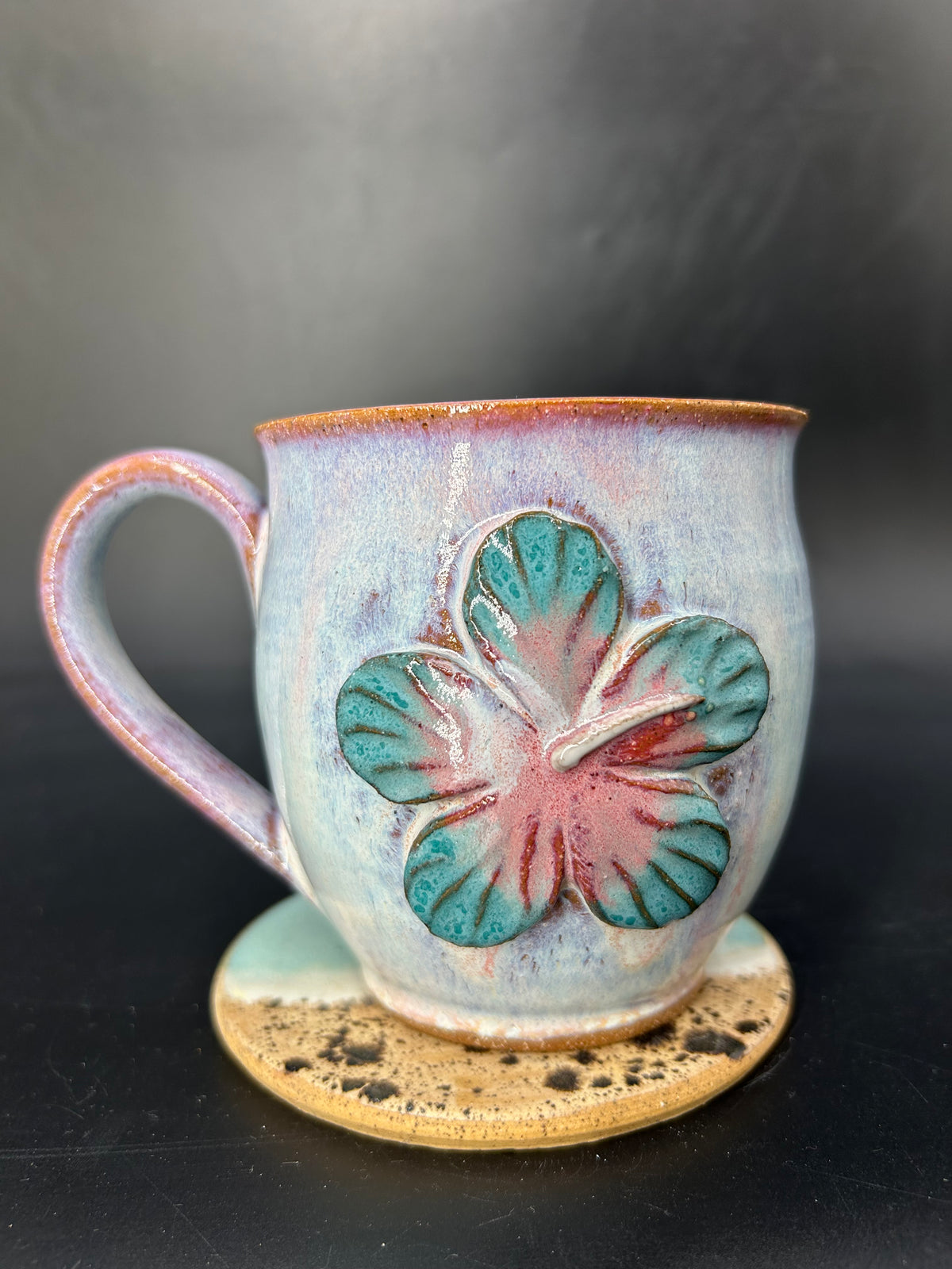 MEDIUM hibiscus flower mug 7