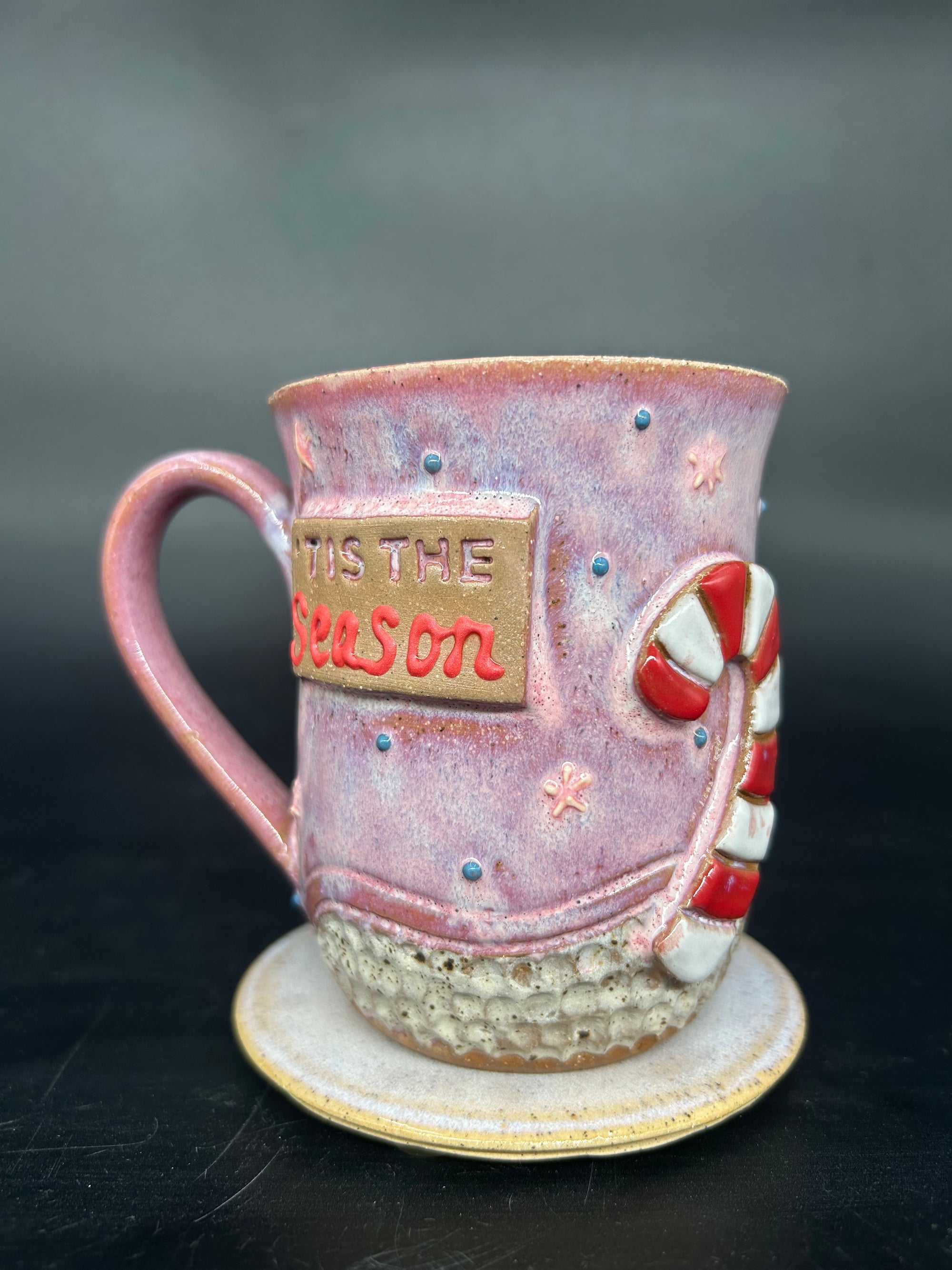 MEDIUM candy cane mug 4 - TIS THE SEASON