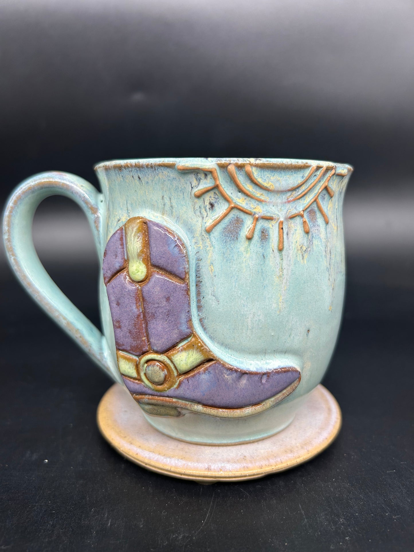 MEDIUM country cowgirl boot mug 27