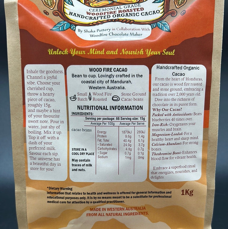 Ceremonial Organic Cacao 1kg