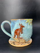 MEDIUM Australian kangaroo mug 14