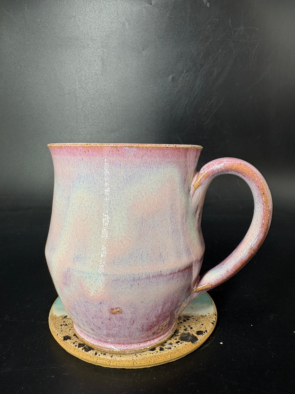 MEDIUM - Pink Bee / Flower Mug