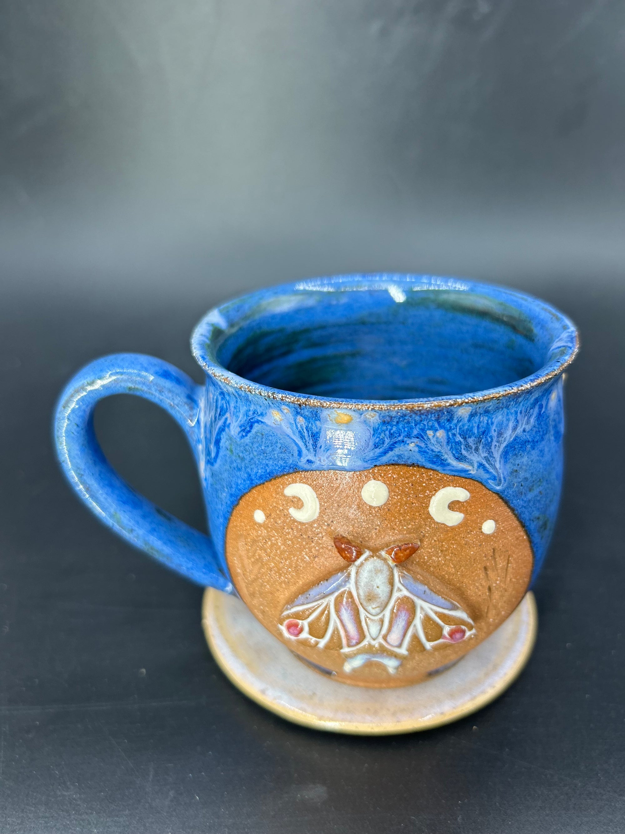 MEDIUM galaxy moth mug 17