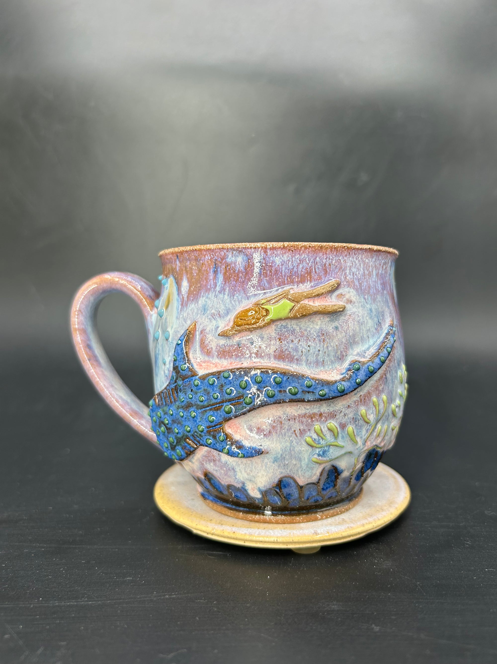 MEDIUM whale shark / swimmer mug 11