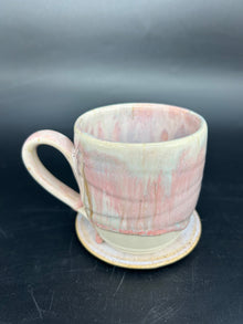 MEDIUM Textured pink drippy mug 9