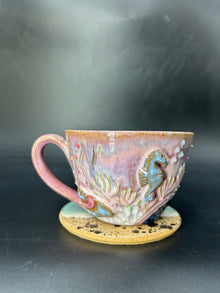 SMALL seahorse coffee cup