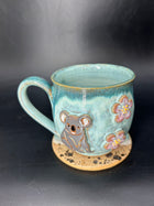 MEDIUM Australian koala / flower mug 2
