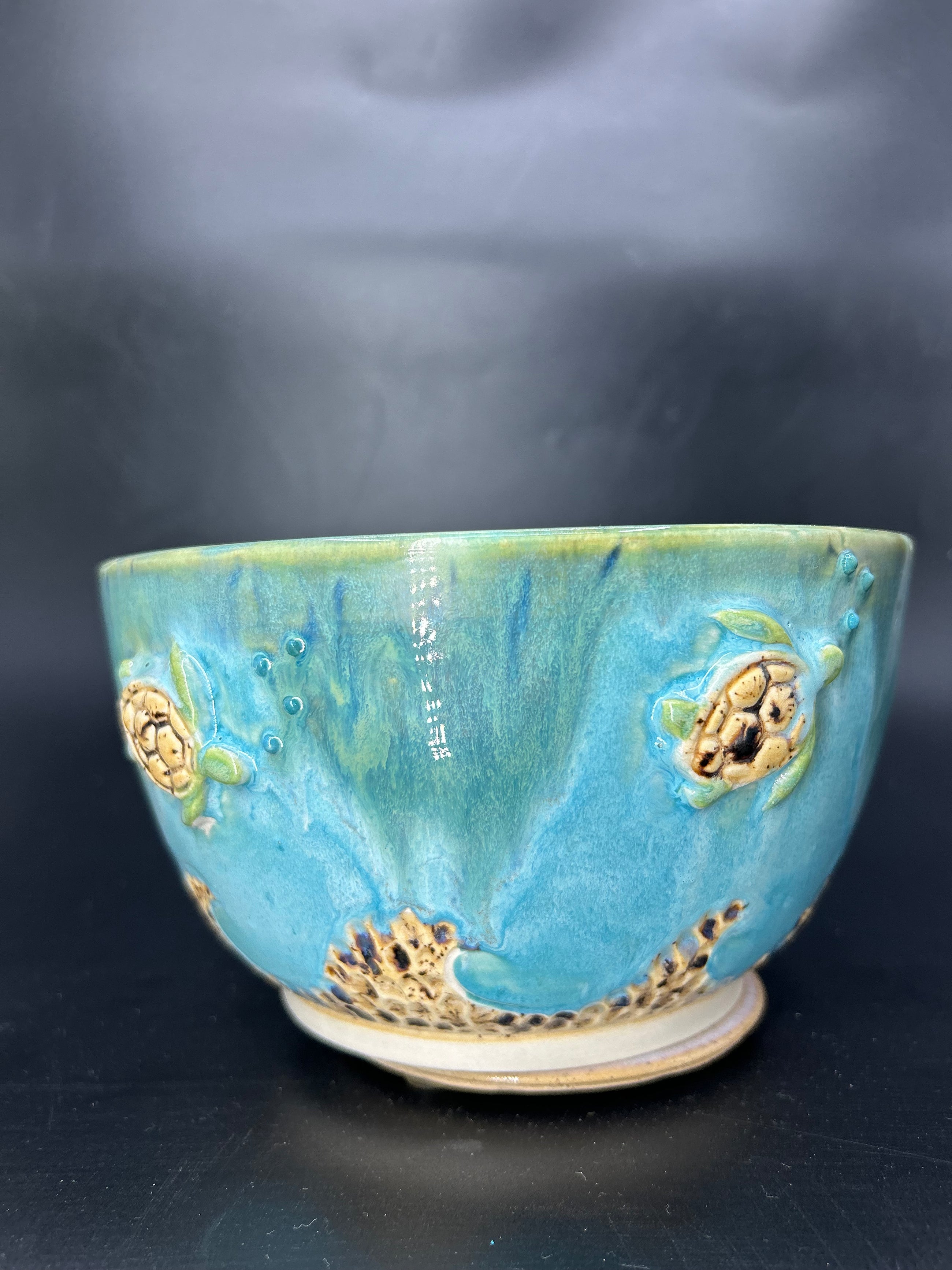 WRAP AROUND turtle wave SALAD BOWL