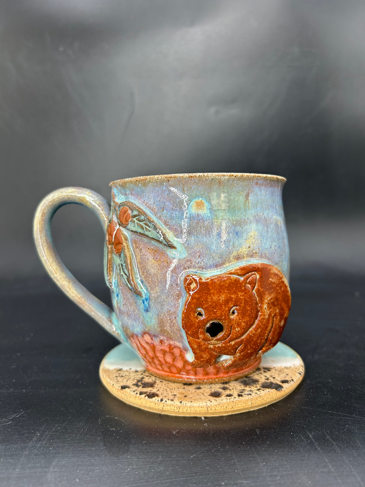 MEDIUM Australian wombat / gumnut mug 5