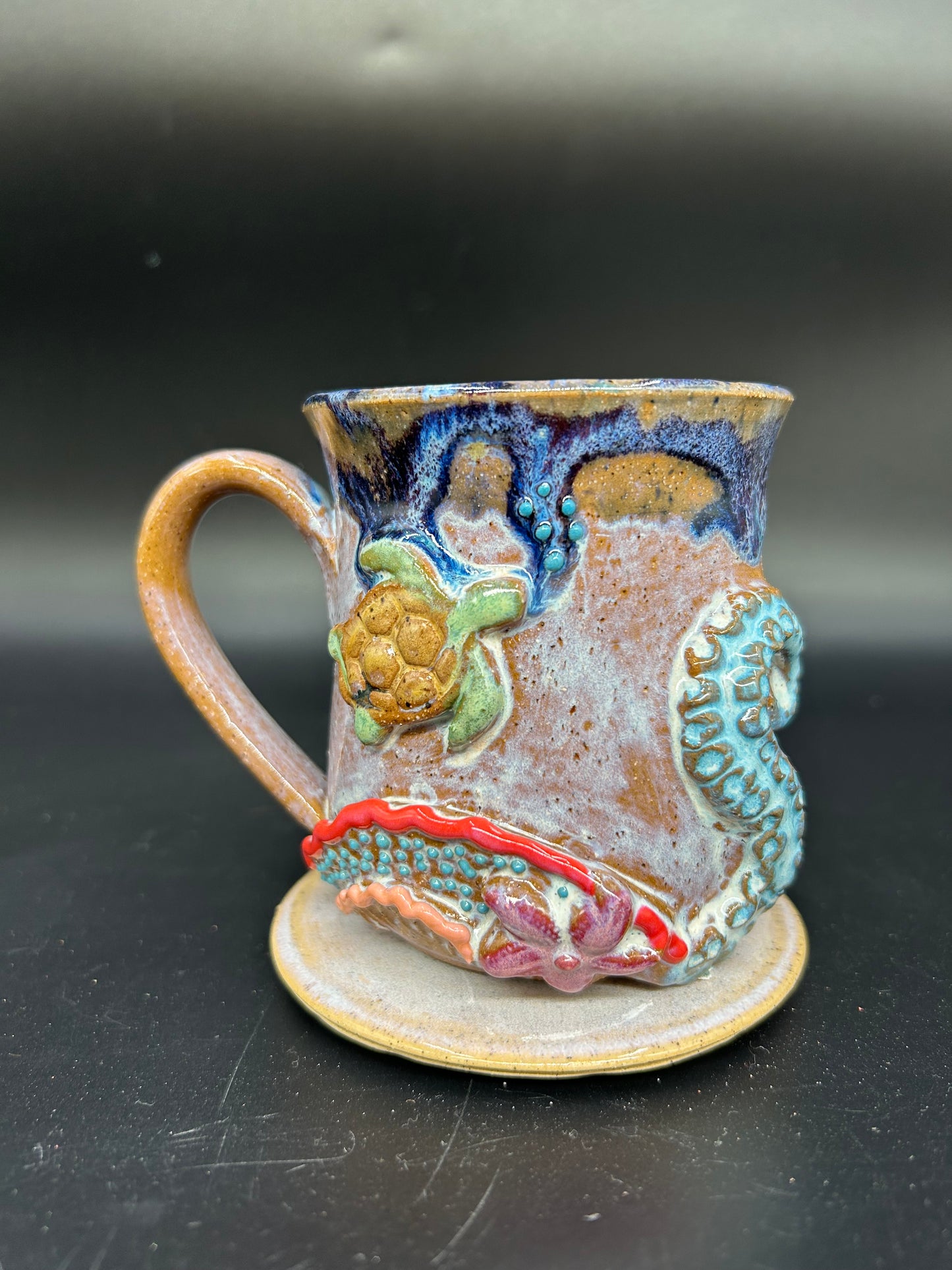 MEDIUM Turtle / Octopus tentacle Mug 12
