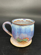 MEDIUM Etched drippy mug 19