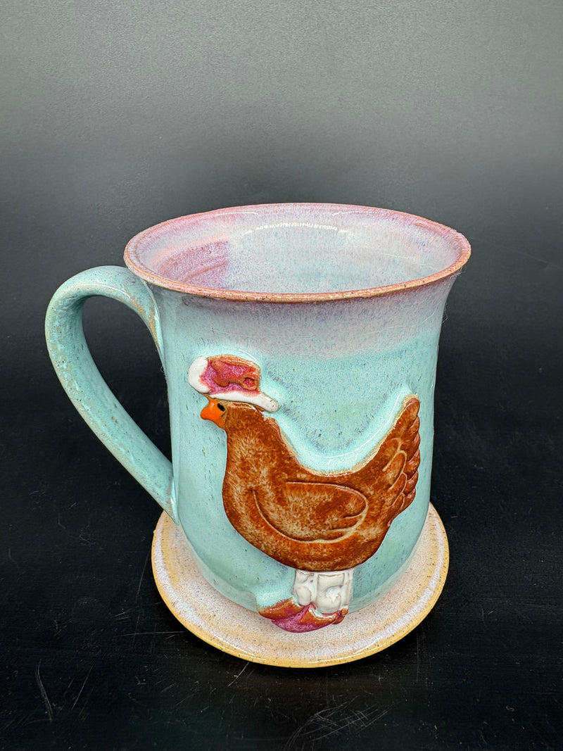 MEDIUM country chicken mug