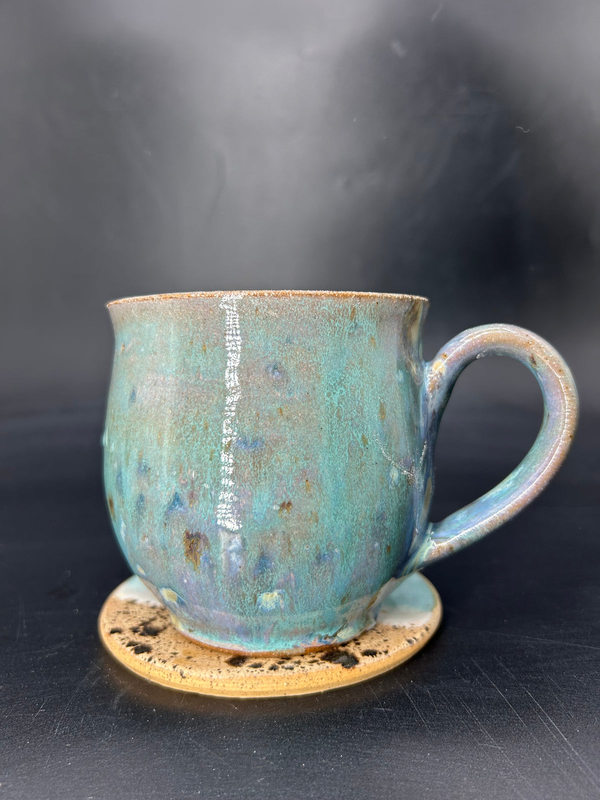 IMPERFECT - MEDIUM hibiscus mug 11