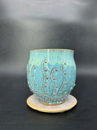 MEDIUM leopard shark coral mug 1